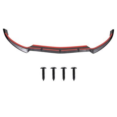 2015-2018 Mercedes Benz W205 C Class Glossy Black 3Pcs Bumper Lip Spoiler