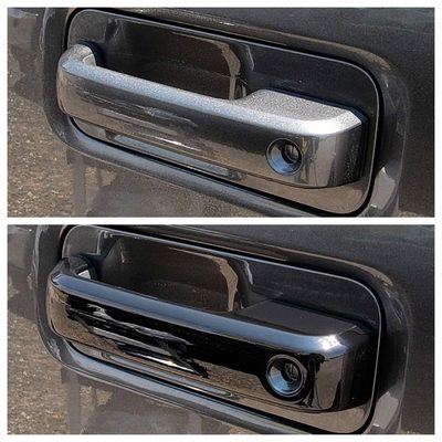 2017-2022 Ford F-250/350/450/550 Door Handle Cover Gloss Black 6Pcs ABS Plastic