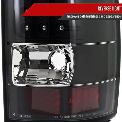 2000-2006 Chevy Suburban/Tahoe/Yukon/Yukon XL LED Tail Lights Matt Black/Clear