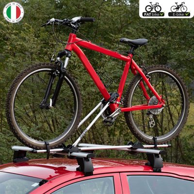 Bike Rack Mount Bicycle Carrier Lightweight Durable Steel Silver