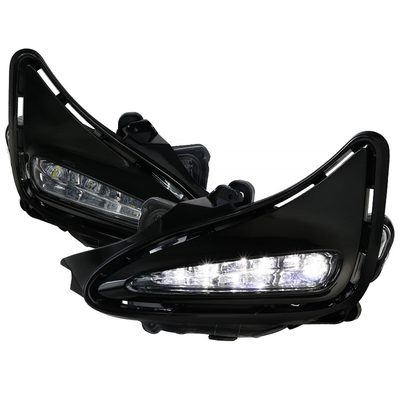 2017-2018 Toyota Corolla LED Fog Lights Kit Chrome Housing/Clear Lens
