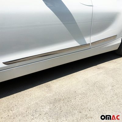 2017-2020 Nissan Rogue Sport Side Door Molding Trim Skirt Garnish Stainless Steel Gloss 4Pcs