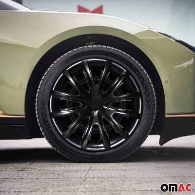 16" Wheel Covers Hubcaps for Nissan Sentra Black Gloss