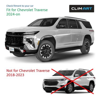 Clim Art Wind Deflectors for Chevrolet Traverse 2024-2026 Dark Smoke 4Pcs