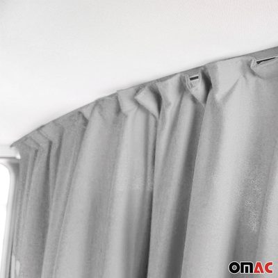 Mercedes Cabin Divider Curtain Privacy Curtains Fabric Gray 2Pcs