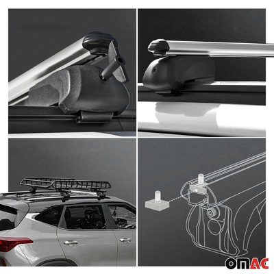 2019-2026 Volvo XC40 Roof Rack Cross Bars Silver