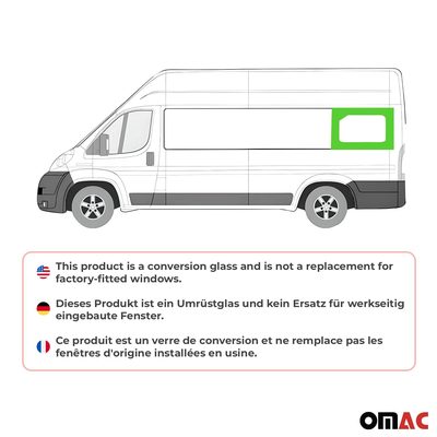 2014-2026 RAM ProMaster Window Glass Fit Kit Rear Left Side L4 Extra Long