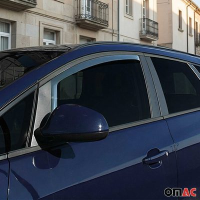 2011-2018 Volvo S60 V60 Window Visor Vent Rain Deflector 2Pcs Smoke