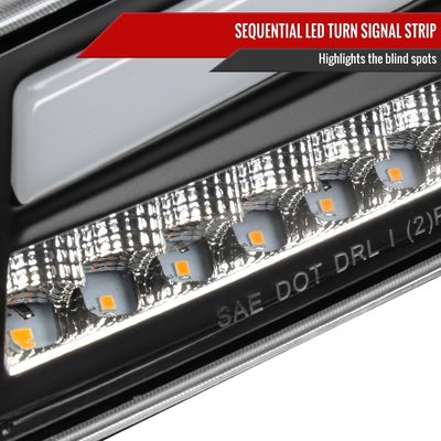2004-2012 Chevy Colorado/ Canyon LED Bumper Corner Signal Lights Matt Black