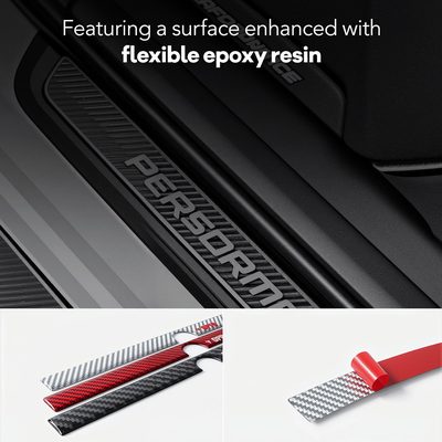 Model Y Juniper Rear Trunk Button Sticker | Flexible Urethane Carbon Fiber