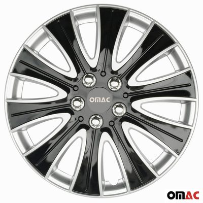 16" Hub Caps for Ford Transit 150 250 350 2015-2025 Black Silver 4x Wheel Covers