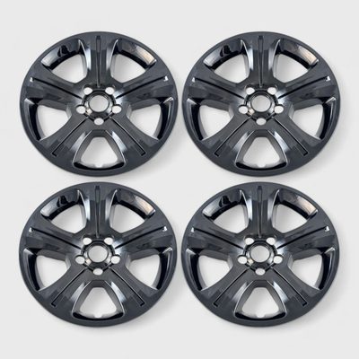 2015-2023 Dodge Charger Wheel Cover Hubcaps Set Gloss Black 8Pcs ABS Plastic