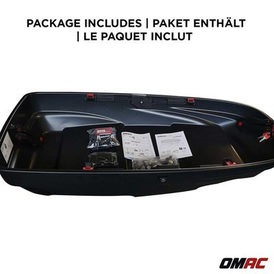 G3 Roof Box 12.7 cu ft PS UV-protected Matt Black Dual Side Opening