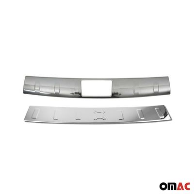 Rear Bumper Guard & Trunk Sill Cover Set for Jeep Renegade 2015-23 S.Steel Gloss