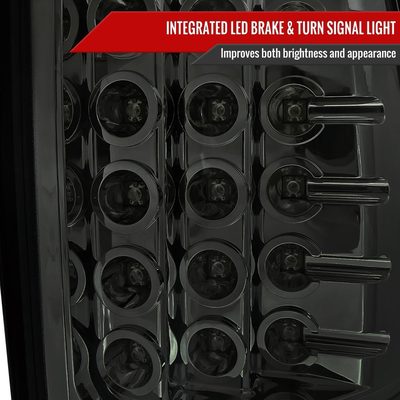 2000-2006 Chevy Suburban/Tahoe GMC Yukon/Yukon XL LED Tail Lights Chrome/Smoke