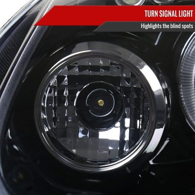 2006-2008 VW Golf Rabbit/ 2006-2010 Jetta Dual Halo Projector Headlights Smoke