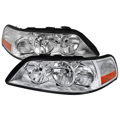 2005-2011 Lincoln Town Car Factory Style Headlights Chrome/Clear Lens