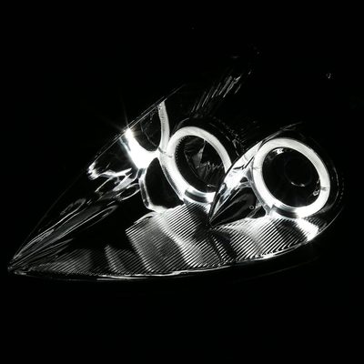 2000-2005 Mitsubishi Eclipse Dual Halo Projector Headlights Chrome/Smoke Lens