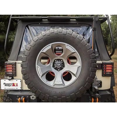 Tercera luz de freno circular para llanta de refacción Rugged Ridge para Wrangler JL 18-25 (2 y 4 puertas)
