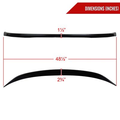 For BMW 3 Series G20 2019-2025 Trunk Lip Spoiler Glossy Black M Performance Look