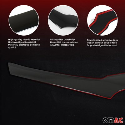 2002-2011 Dodge Ram 1500 Front Bug Shield Hood Deflector 1 Pc Smoke Stick Install