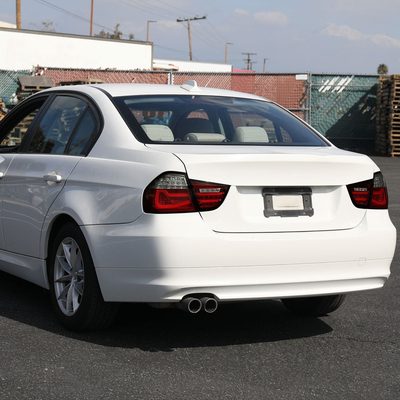 2009-2011 BMW E90 3-Series 4Dr Sedan Red LED Tail Light Chrome/Red Smoke Lens