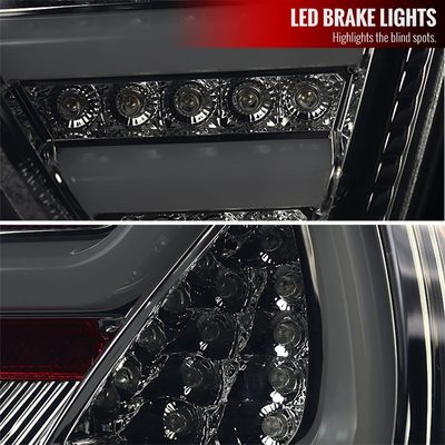 2006-2008 BMW E90 3 Series Sedan LED Tail Lights Chrome Housing/Smoke Lens