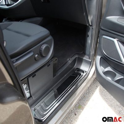 2016-2024 Mercedes Metris Door Sill Scuff Plate Scratch Protector Stainless Steel 3Pcs