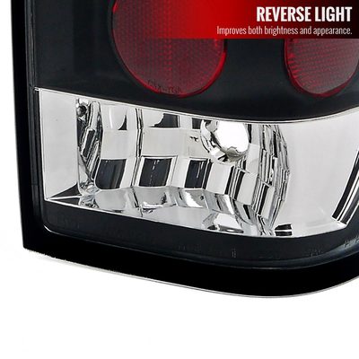 2004-2015 Nissan Titan Tail Lights Matte Black Housing/Clear Lens