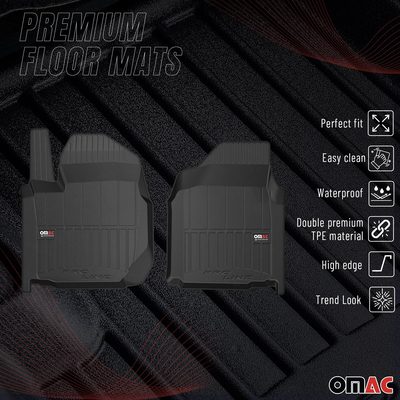 2020-2026 Chevrolet Silverado 3500HD GMC Sierra 3500HD Premium Floor Mats Liners Full Set All Weather Heavy Duty