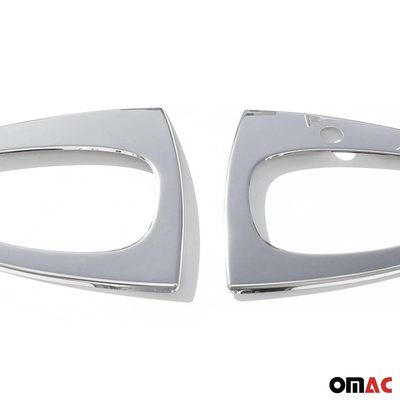 2007-2015 Smart ForTwo Car Door Handle Cover Protector Stainless Steel Chrome 2 Pcs