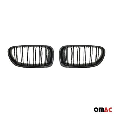 2010-2016 BMW 5 Series F10 Sedan / F10 M5 F11 Touring Front Kidney Grille Grill M-Tech Gloss Black
