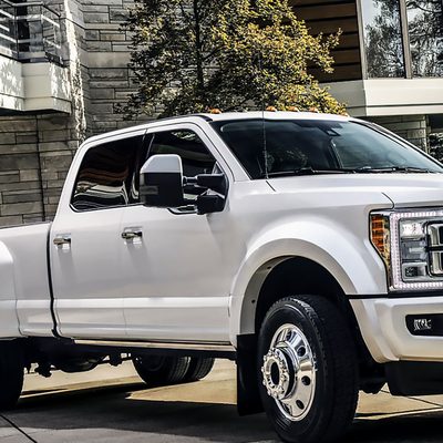 2017-2019 Ford F-250/350/450/550 Heated BSM ATS & Manual Towing Mirrors Smoke