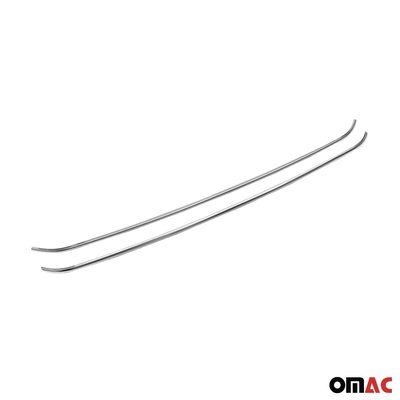 2010-2016 VW Amarok 4X2 Front Bumper Trim Molding Stainless Steel Silver 2 Pcs