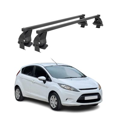 2011-2013 Ford Fiesta Hatchback Roof Rack Cross Bars Black