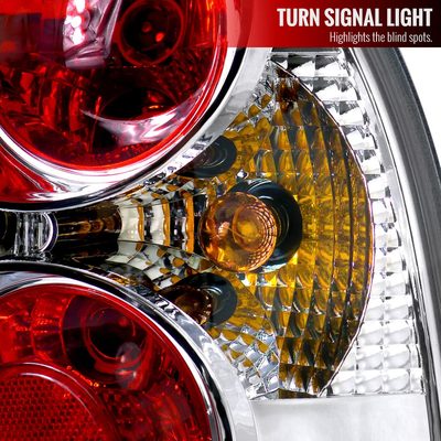 2001-2005 VW Passat Sedan Tail Lights Chrome Housing/Clear Lens