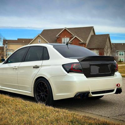 2008-2014 Subaru Impreza WRX/STI LED Turn Signal Tail lights Jet Black/Clear