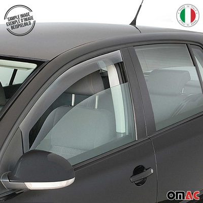 2011-2016 Kia Sportage Window Visor Vent Rain Deflector 2Pcs Smoke