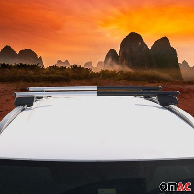 Roof Rack Cross Bars Luggage Carrier for Jeep Compass 3.gen 2026-2027 Gray 2 Pcs