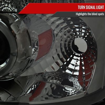 2005-2007 Ford Escape Dual Halo Projector Headlights LED Light Chrome/Smoke