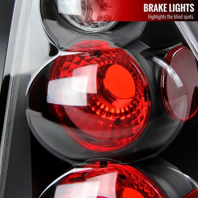 2004-2007 Chevrolet Malibu Tail Lights Matte Black Housing/Clear Lens