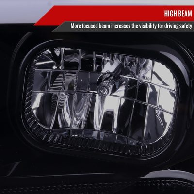 2016-2023 Toyota Tacoma Switchback LED C-Bar Projector Headlights Black/Smoke