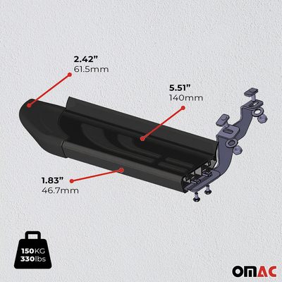 2023-2026 Mercedes GLC Class X254 Running Boards Side Steps Black
