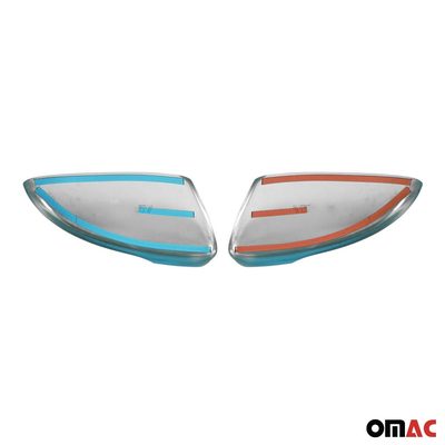 Side Mirror Cover Caps Fits VW Passat CC 2008-2012 Pre-FL Stainless Steel Chrome