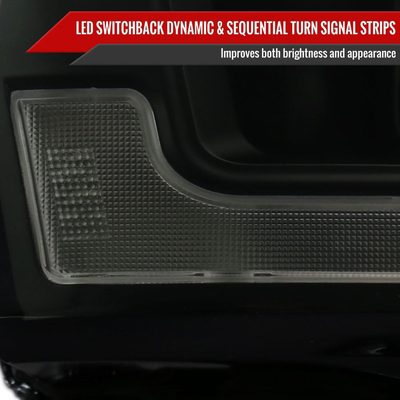 2019-2024 Dodge RAM 2500/3500/4500/5500 LED Signal Projector Headlights Smoke