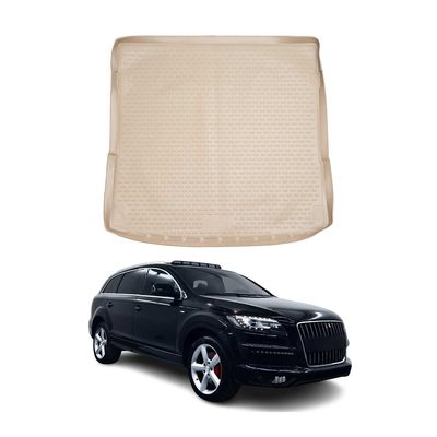 2007-2015 Audi Q7 Cargo Liner Trunk Mat All Weather Beige