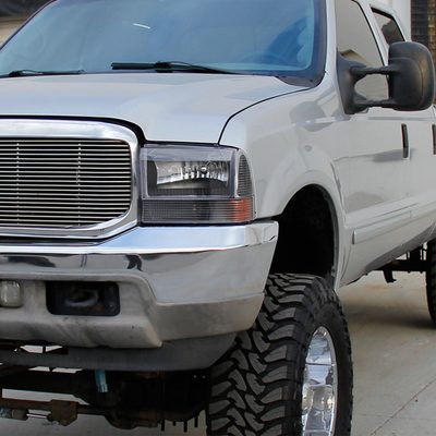 1999-2004 Ford F-250/350/450/550/Excursion Corner Lights Matt Black/Clear