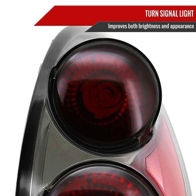 2001-2005 Chrysler PT Cruiser Tail Lights Chrome Housing/Smoke Lens