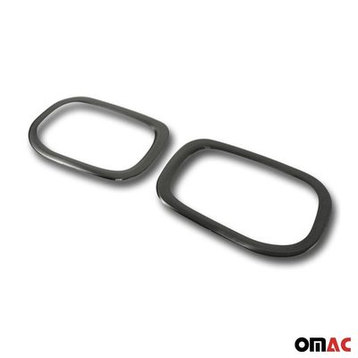2015-2018 Jeep Renegade Rear Reflector Lamp Rim Frame Brushed Dark Steel