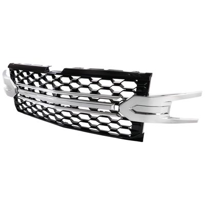 2019-2022 Chevy Silverado 1500 LT Glossy Honeycomb Hood Grille Chrome Trim